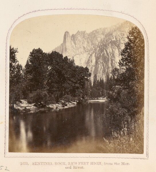 Thomas Houseworth, Sentinel Rock, from the Merced River