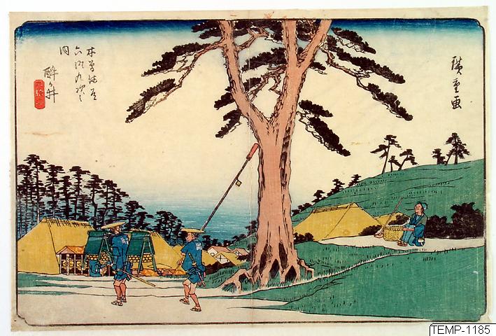 Ando (senare Utagawa Hiroshige) Hiroshige, Träsnitt, Bildkonst, Woodblock, Woodcut, Print