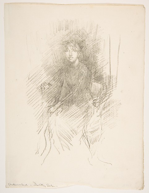 James McNeill Whistler, Portrait of a Young Woman (Miss Seaton) (Dorothy Seaton)