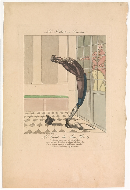 Anonymous, French, 19th century, The Convex Petitioner: The Taste of the Day, no. 34 (Le Solliciteur Convèxe: Le Goût du Jour, No. 34)