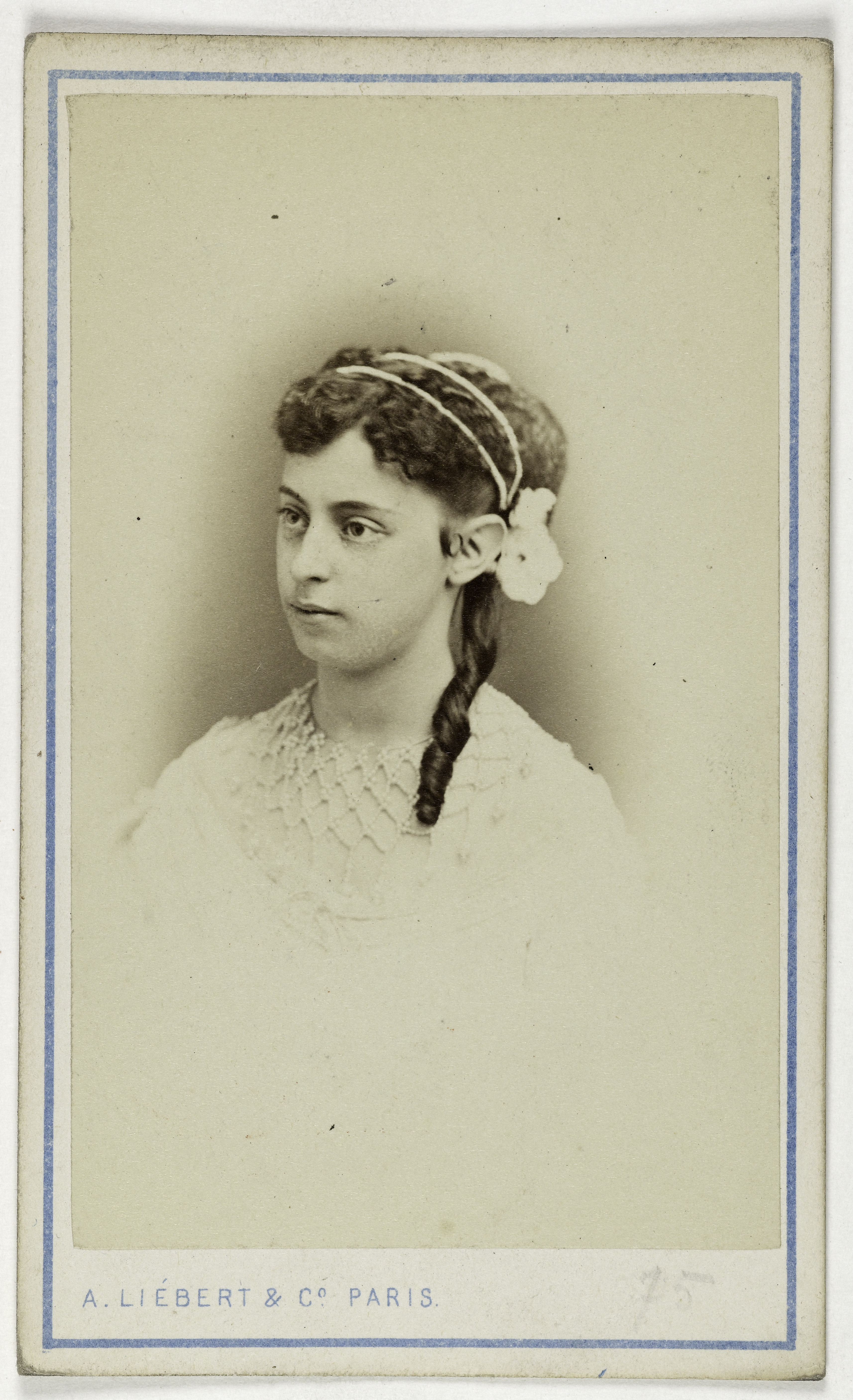Alphonse Liébert, Portrait de Marie Heilbron (épouse de monsieur de la Panouse, 1849-1886, actrice)
