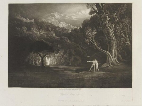 John Martin, Paradise - with the approach of the Archangel Michael