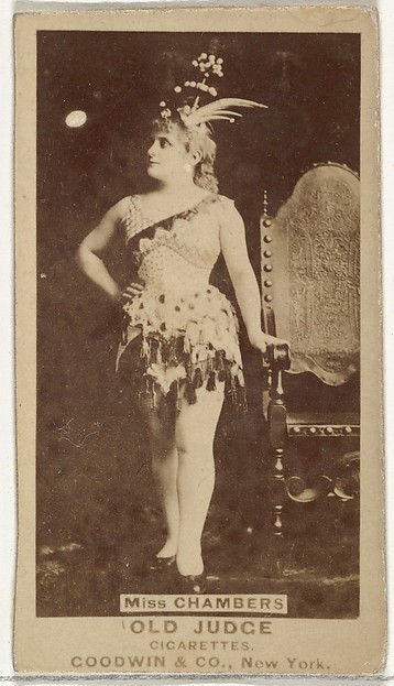Goodwin & Company, Miss Chambers, from the Actors and Actresses series (N171) for Old Judge Cigarettes