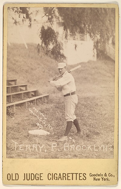 Goodwin & Company, William H. "Adonis" Terry, Pitcher, Brooklyn, from the series Old Judge Cigarettes