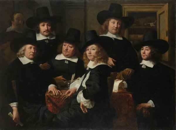 Ferdinand Bol, Six Regents and the Beadle of the Nieuwezijds Institute for the Outdoor Relief of the Poor, Amsterdam, 1657