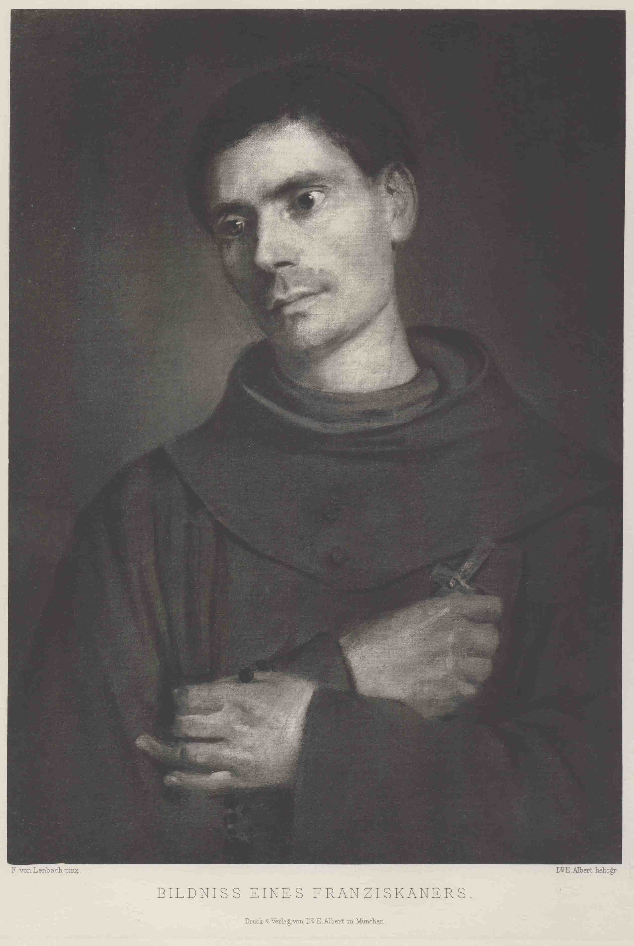 Franz von Lenbach, Bildnis eines Franziskanermönchs