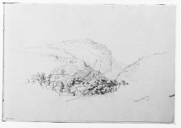 Thomas Hewes Hinckley, Delaware Water Gap '64 (Mount Tammany) (from Sketchbook)