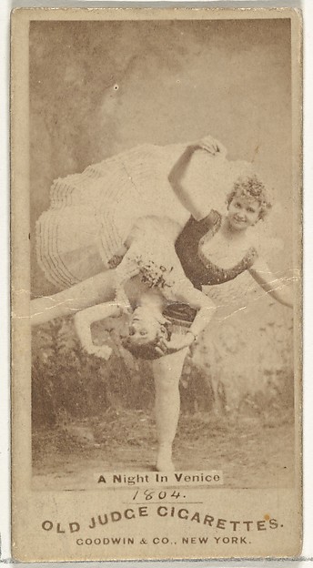 Goodwin & Company, A Night in Venice, from the Actors and Actresses series (N171) for Old Judge Cigarettes