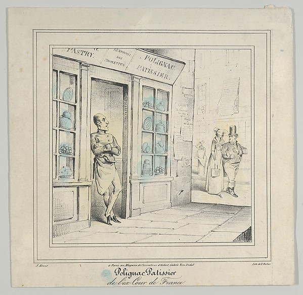 Marie-Alexandre Alophe, Polignac Patissier de l'ex-Cour de France