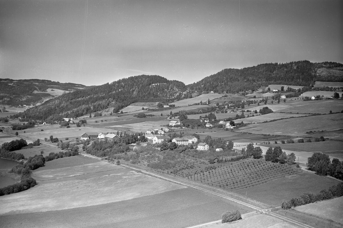 Anno Domkirkeodden, Flyfoto av Vea Hagebruksskole, Ring, Ringsaker.
