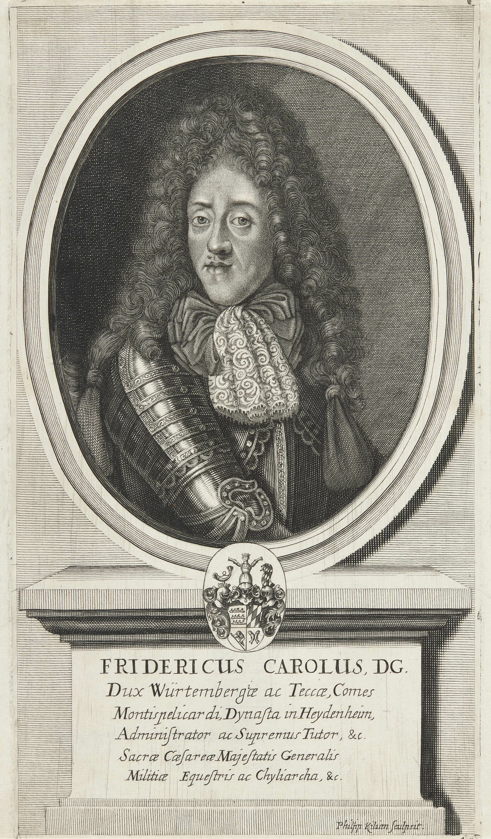 Philipp Kilian, Bildnis Herzog Friedrich Karl von Württemberg-Winnental