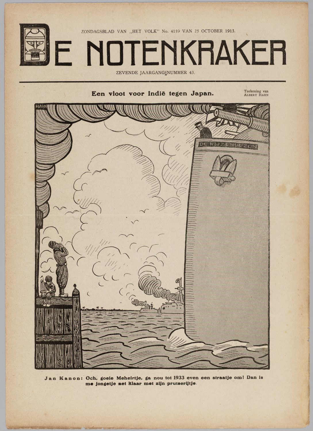 Hahn, Albert,draughtsman., Een vloot voor Indië tegen Japan