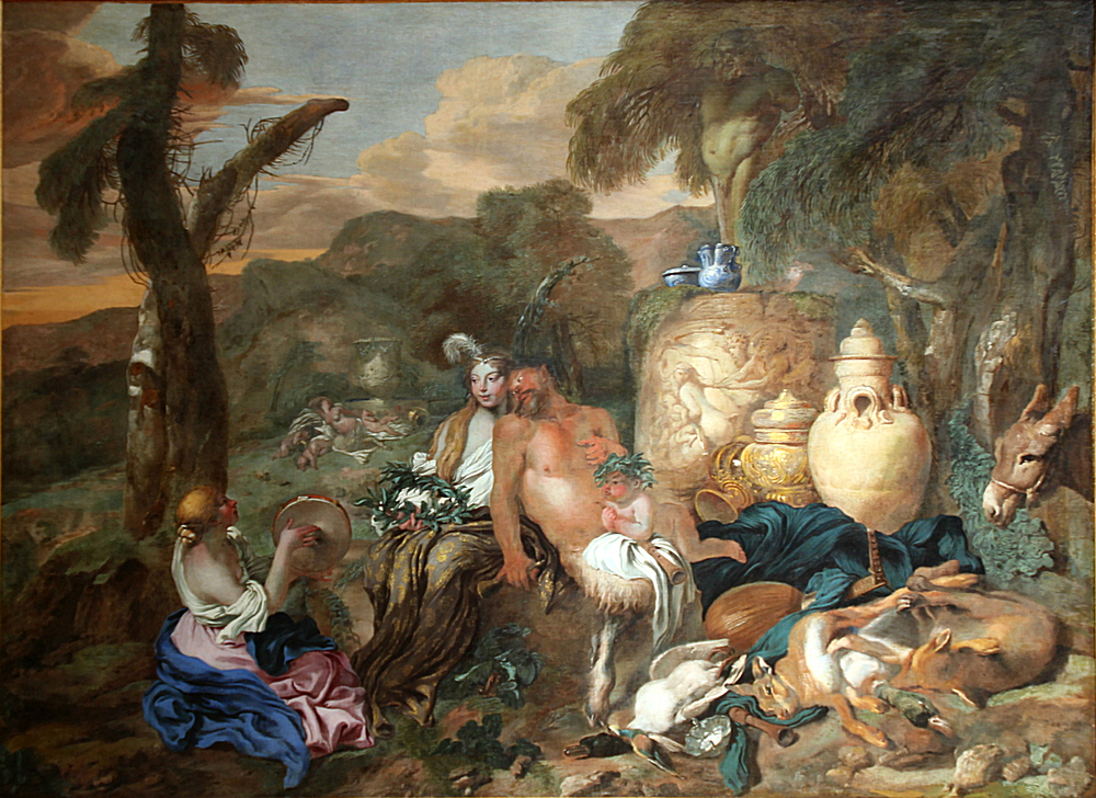 Giovanni Benedetto Castiglione, Bacchante et Satyre