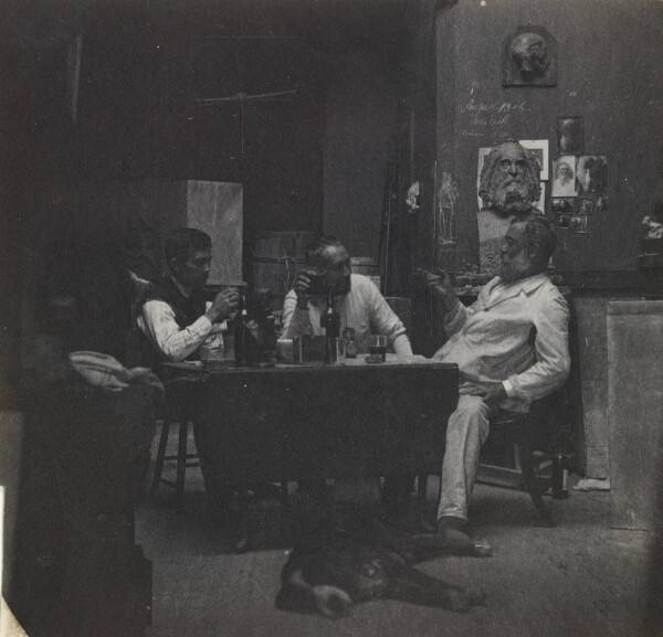 Thomas Eakins, [Samuel Murray, Thomas Eakins and William O'Donovan in Eakins's Chestnut Street Studio]