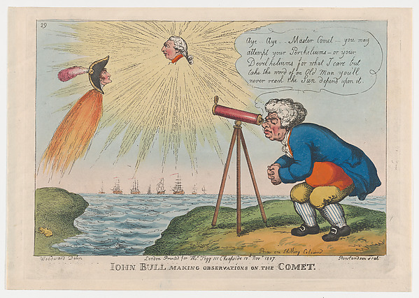 Thomas Rowlandson, John Bull Making Observations on the Comet