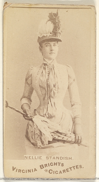 Allen & Ginter, Nellie Standish, from the Actors and Actresses series (N45, Type 1) for Virginia Brights Cigarettes