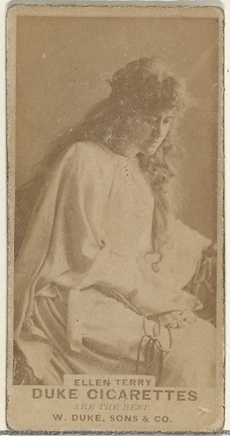 W. Duke, Sons & Co., Ellen Terry, from the Actors and Actresses series (N145-7) issued by Duke Sons & Co. to promote Duke Cigarettes