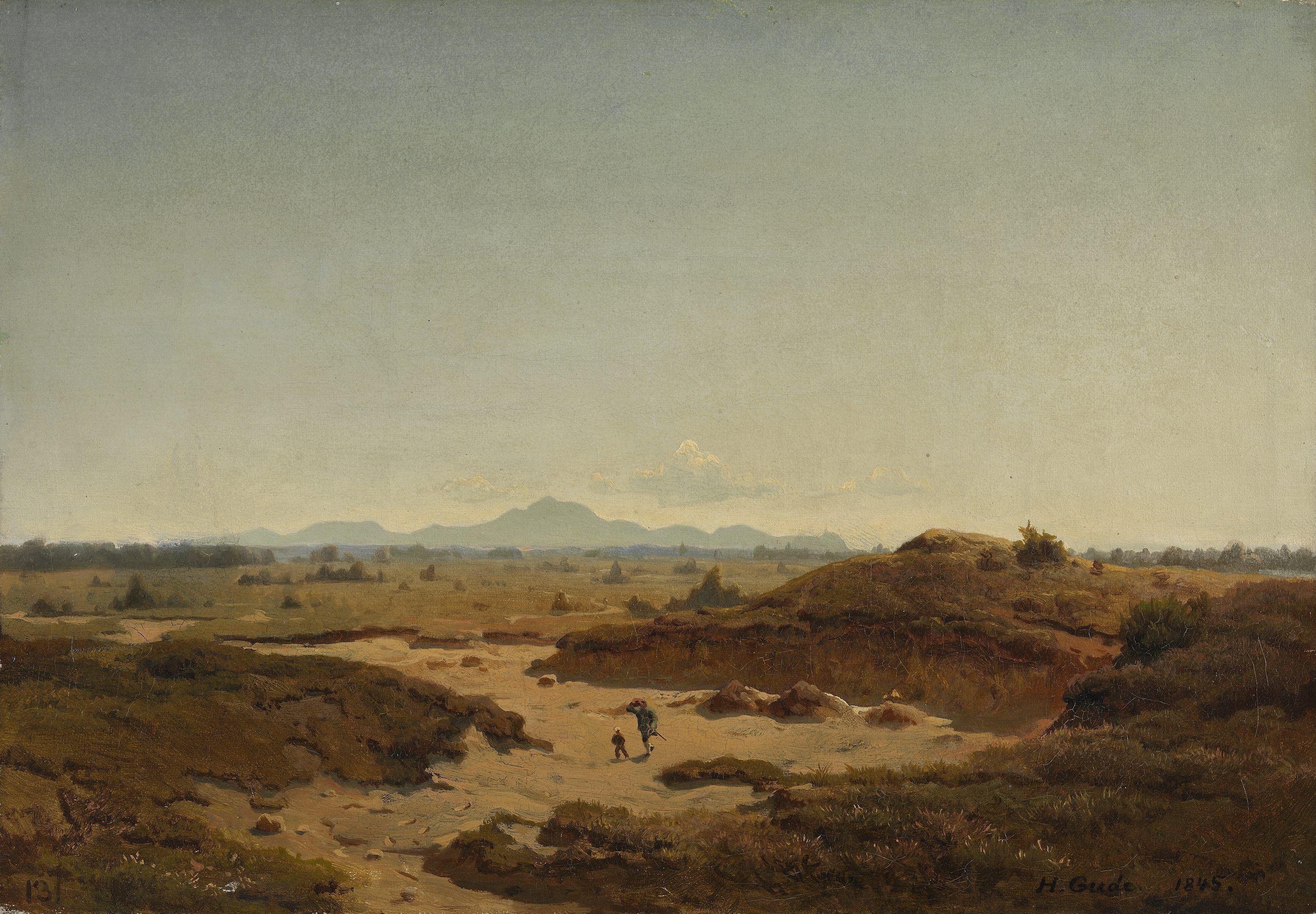 Hans Gude, View of Siebengebirge