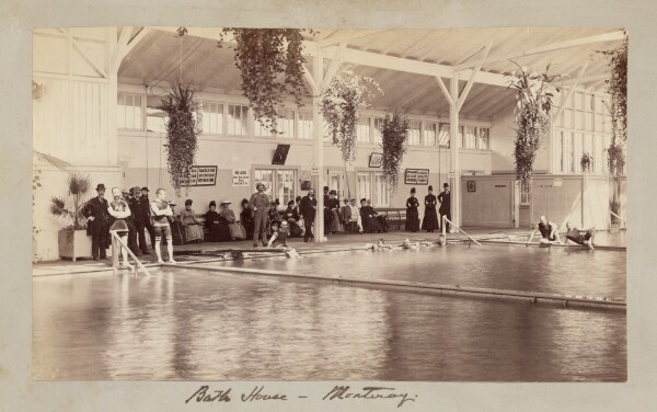 Carleton Watkins, Bath House - Monteray [sic]