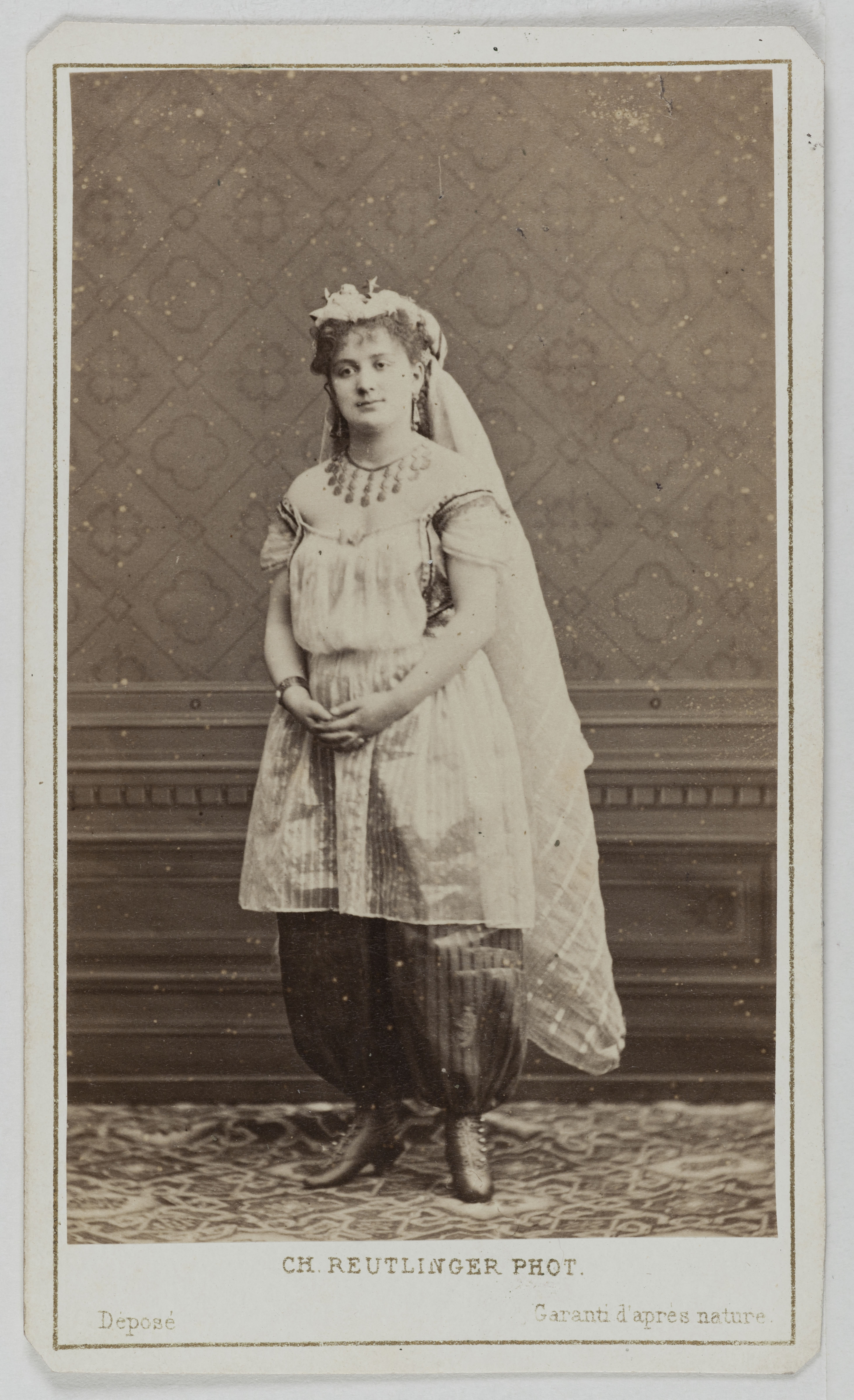Charles Reutlinger, Portrait de Berthe Legrand (Adèle Blanchart dite, 1850-1910), (actrice)