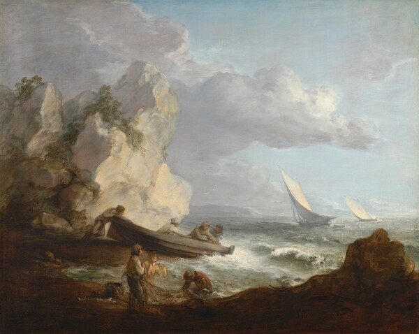 Thomas Gainsborough, Seashore with Fishermen