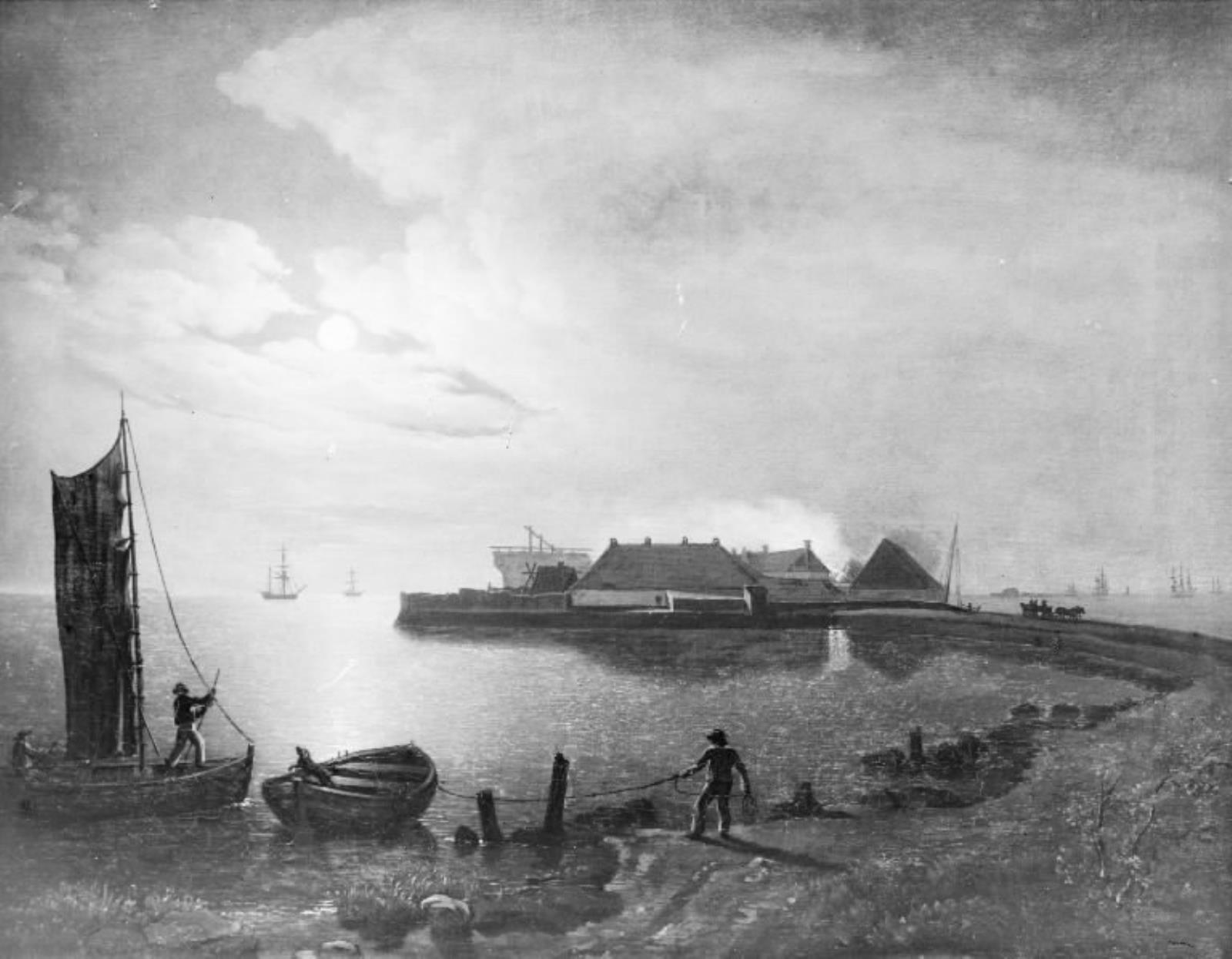 Emil Wolff, Kalkbrænderiet i måneskin
