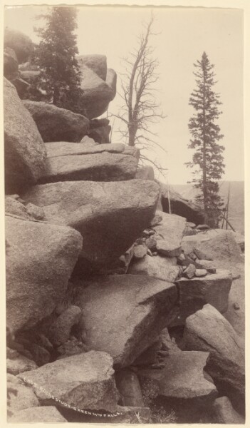 William Henry Jackson, [Rocks Study, Green Mountain Falls, Colorado]