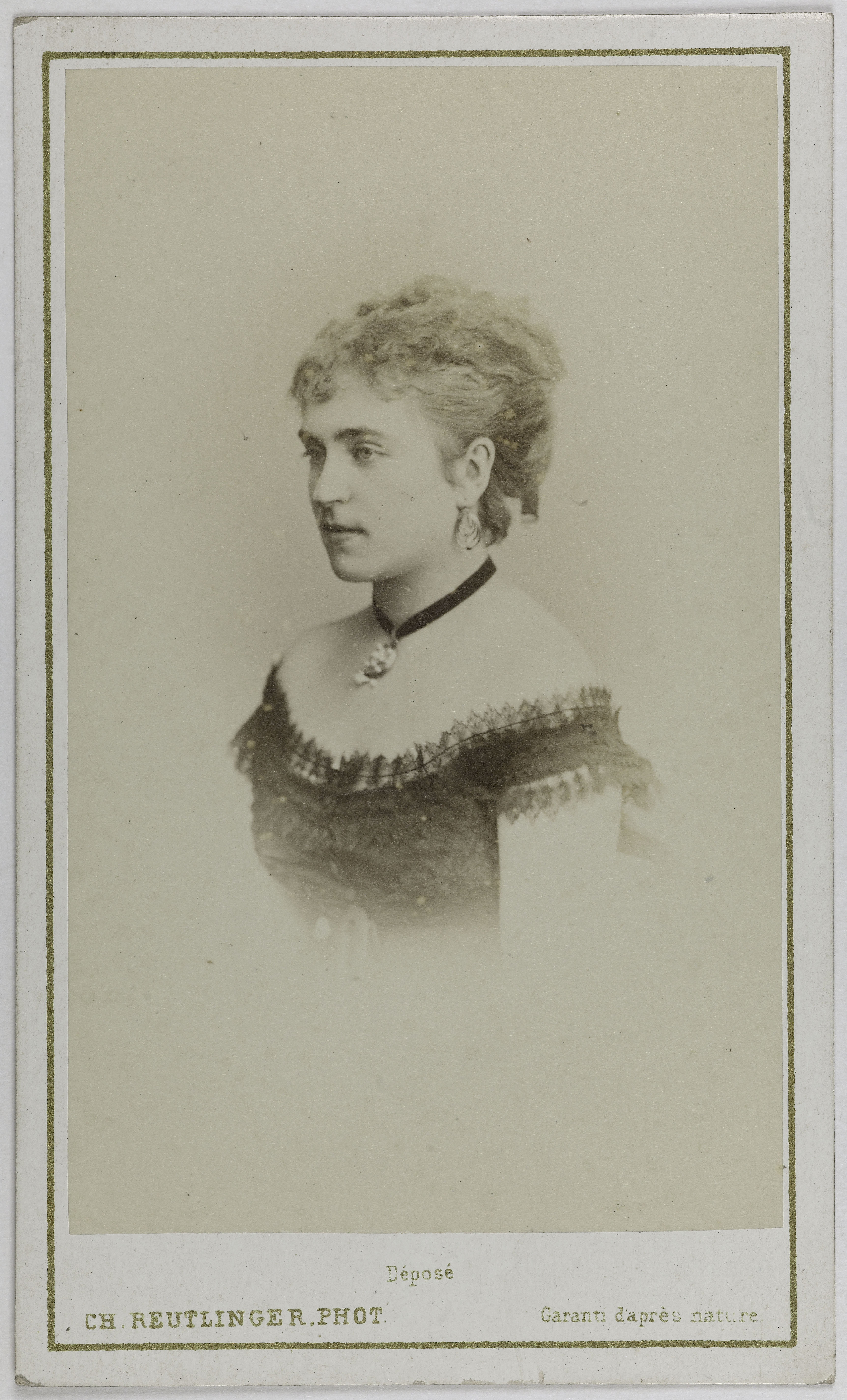 Charles Reutlinger, Portrait d'Adeline Blanche Pierson, (1842-1919), (actrice)