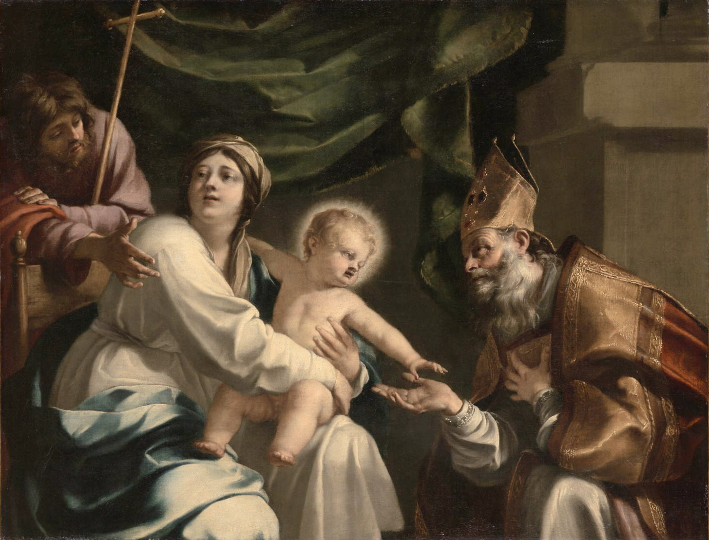 Jacques Blanchard, Madonna and child with Saint John the Baptist