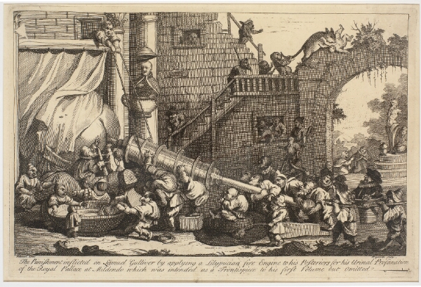 William Hogarth, Den straf der blev tildelt Lemuel Gulliver