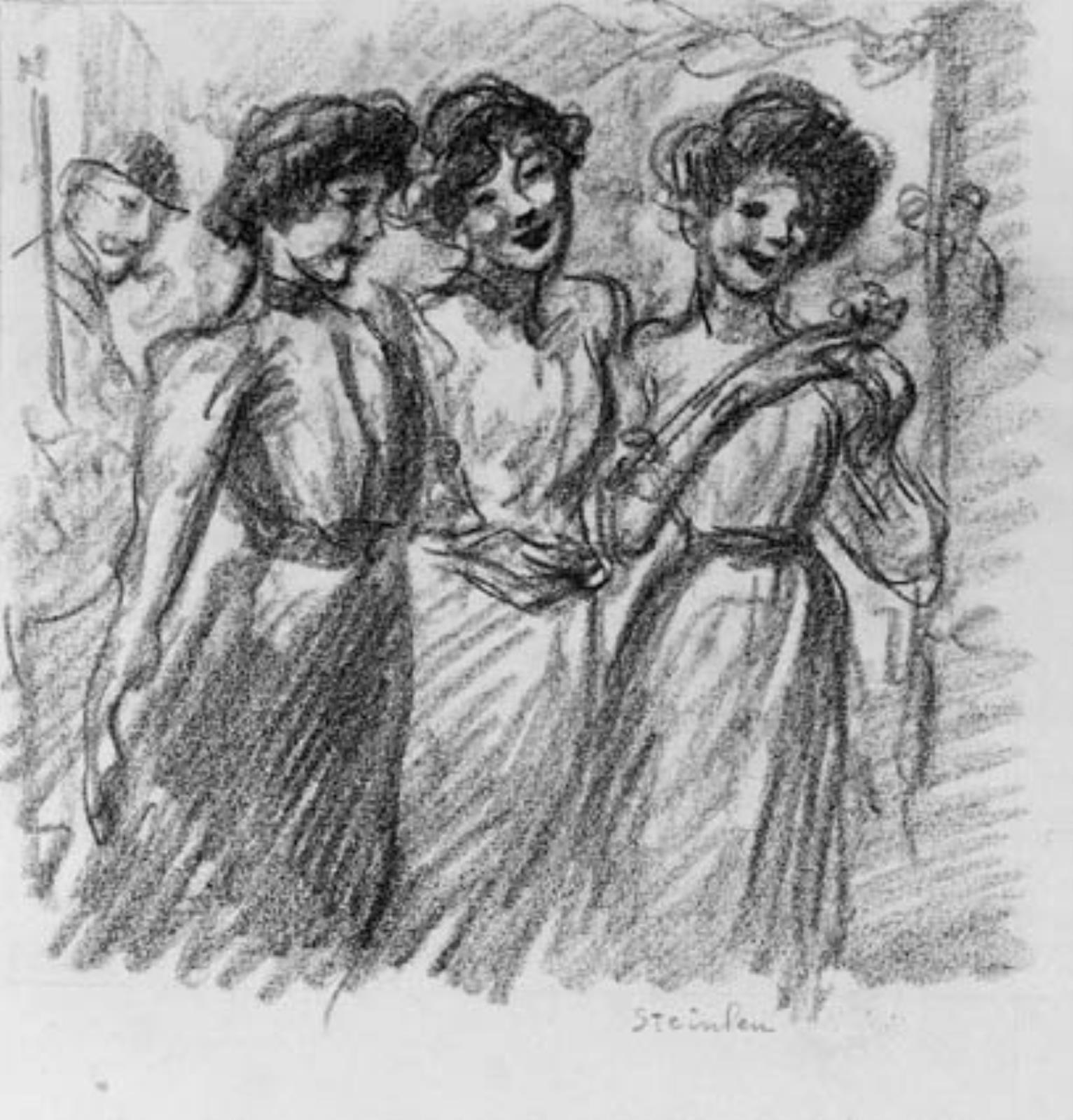 Théophile Alexandre Steinlen, Tre piger