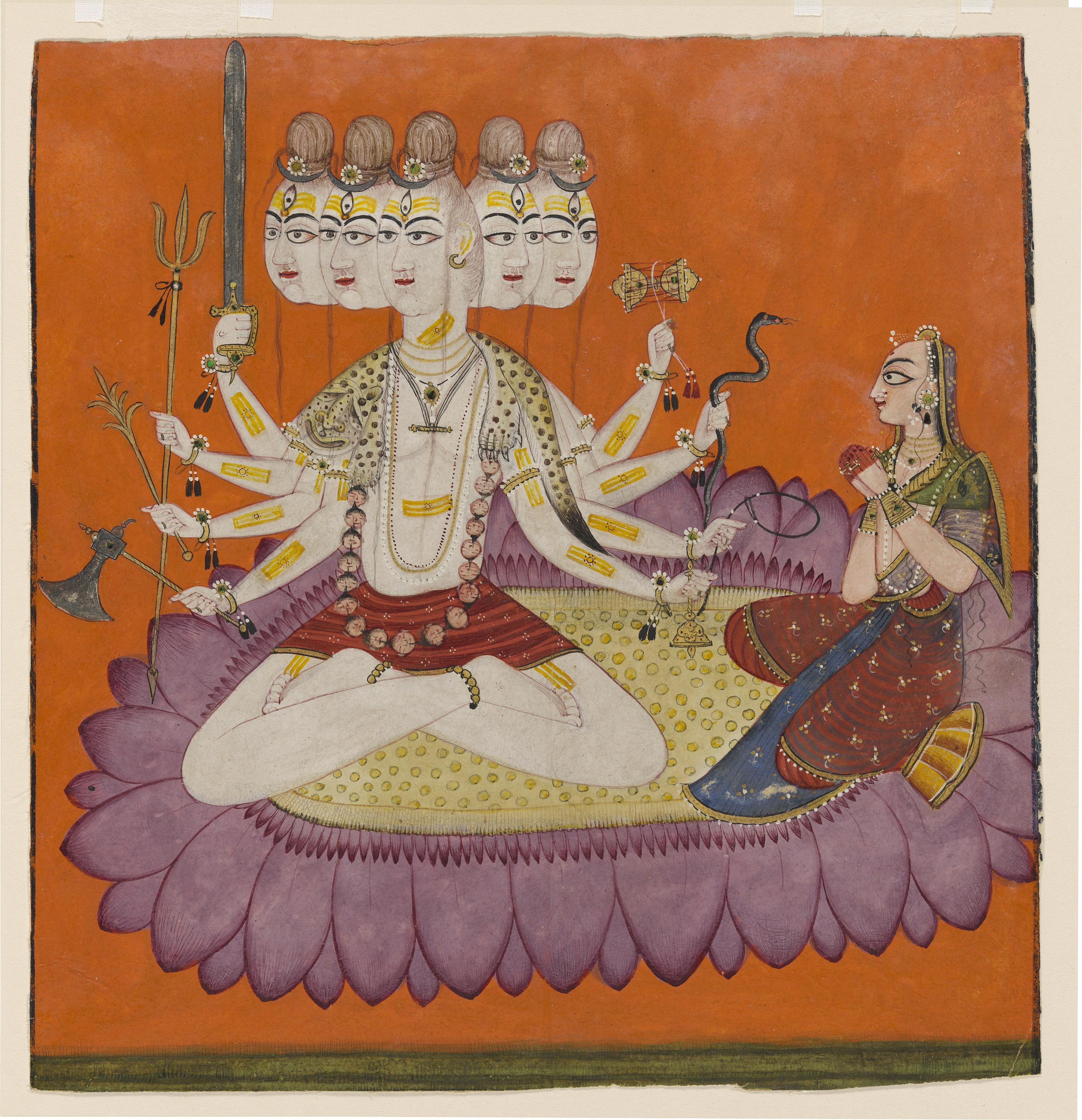 Attributed to Devidasa (Indian, Sadashiva worshipped by Parvati