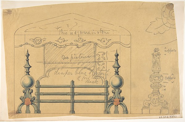Anonymous, British, 19th century, Design for Grate