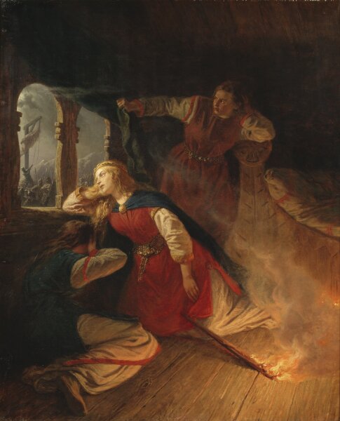 Wilhelm Wallander, Signe bränner sig i buren inne