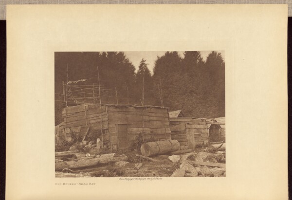 Edward S. Curtis, Old Houses - Neah Bay