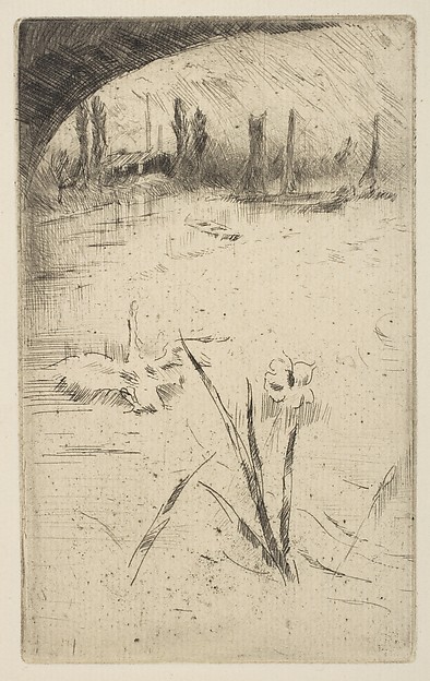 James McNeill Whistler, Swan and Iris (Sketch after Cecil Lawson's "Swan and Iris")