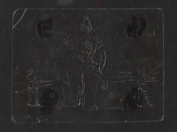 Unknown, One of twenty-seven paintings, mainly depicting hunting scenes.
