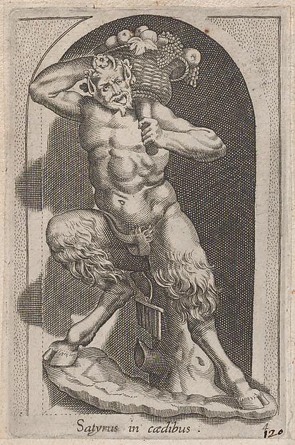 Anonymous, Satyr (Satyrus in caedibus), from "Speculum Romanae Magnificentiae"