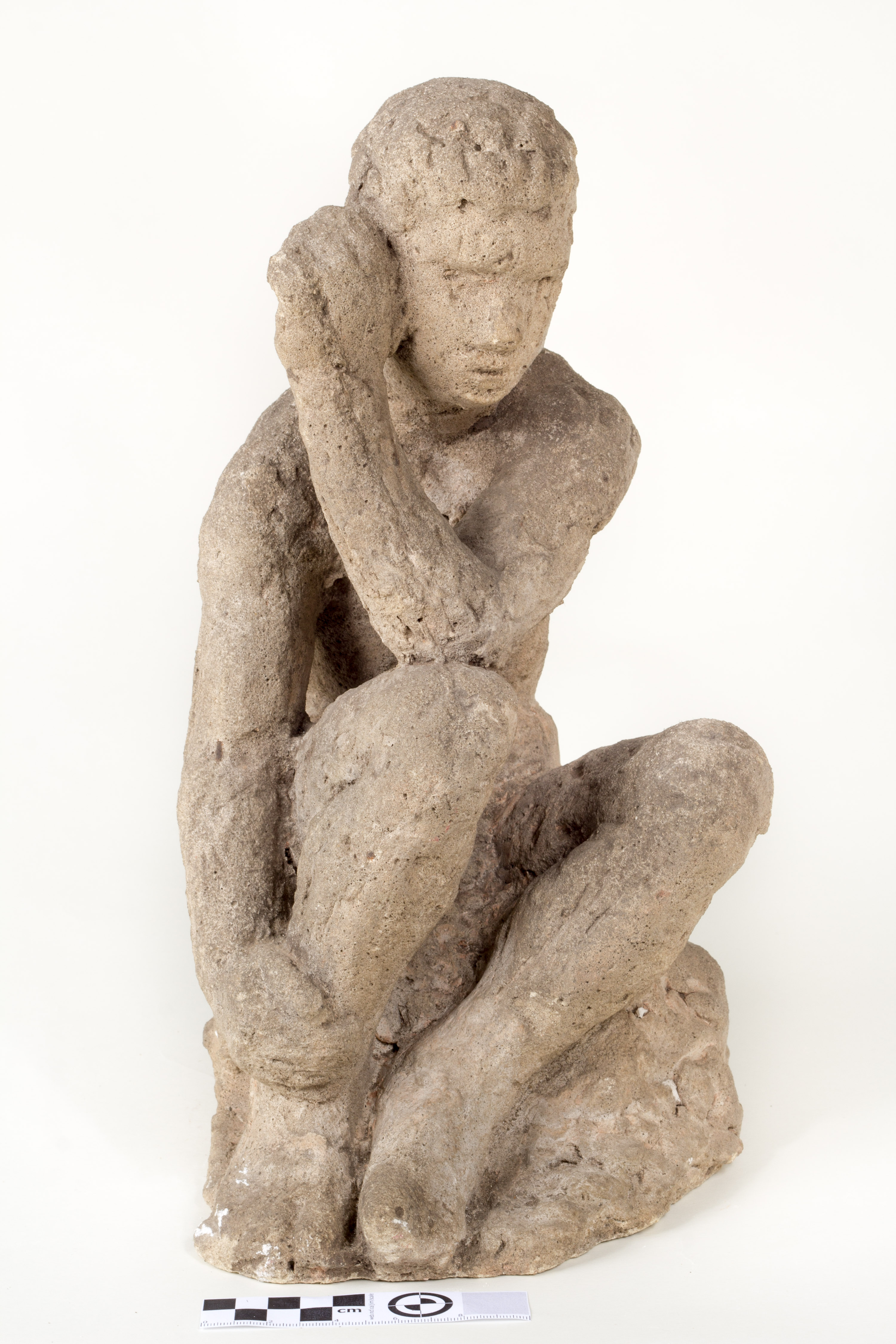 Anton (autor) Starkopf, seated young man