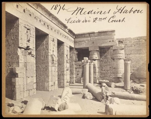 Francis Frith, Medinet Habou.  View in 2nd Court