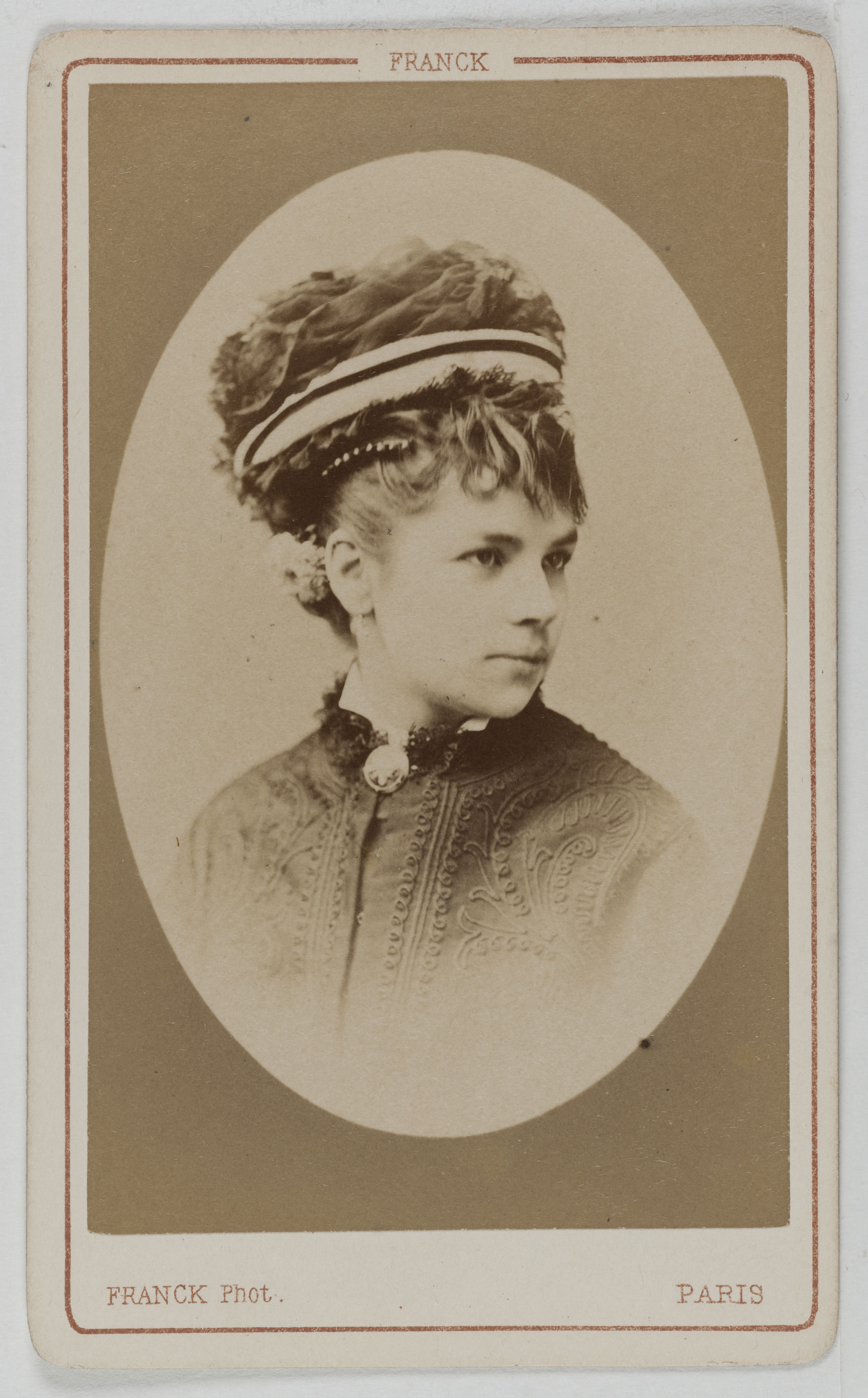 Franck, Portrait de Maria Léger, (actrice au théâtre de l'Ambigu)
