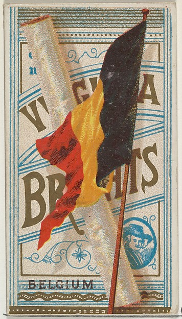 Allen & Ginter, Belgium, from Flags of All Nations, Series 1 (N9) for Allen & Ginter Cigarettes Brands