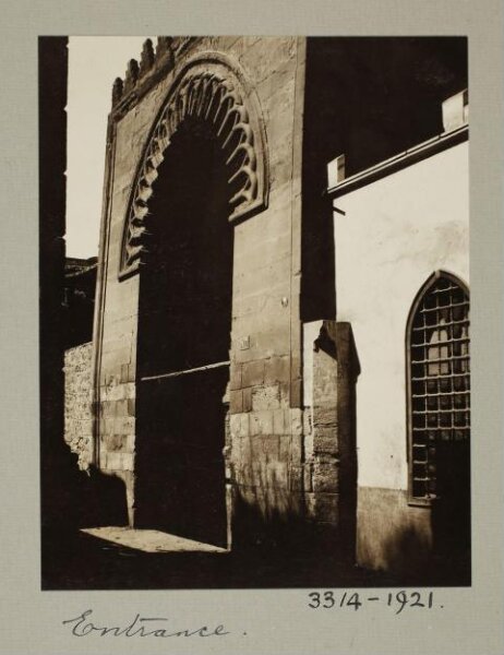 K.A.C. Creswell, Entrance portal of the mosque of Mamluk Amir Husayn, Cairo
