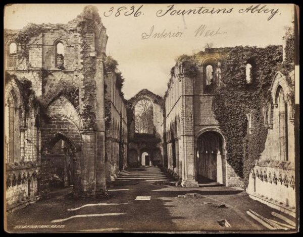 Francis Frith, Fountains Abbey.  Interior West