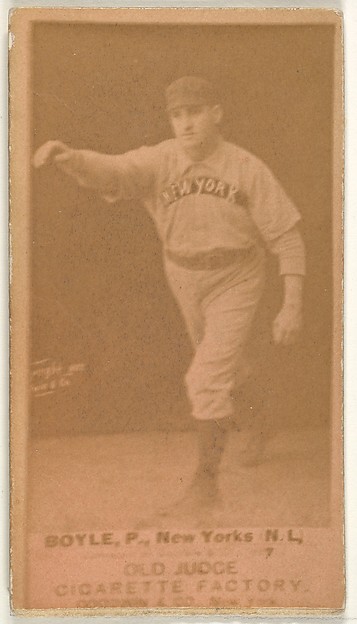 Goodwin & Company, Boyle, Pitcher, New York, from the Old Judge series (N172) for Old Judge Cigarettes