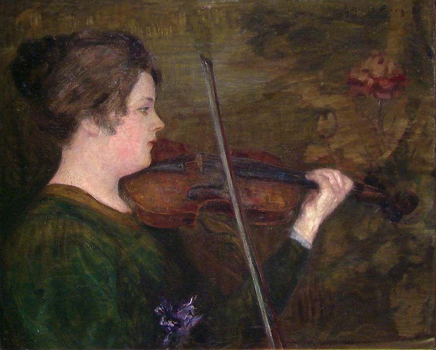 Halfdan Strøm, The Violin Player
