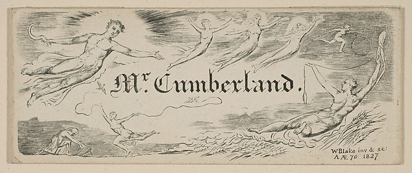 William Blake, George Cumberland's Message Card