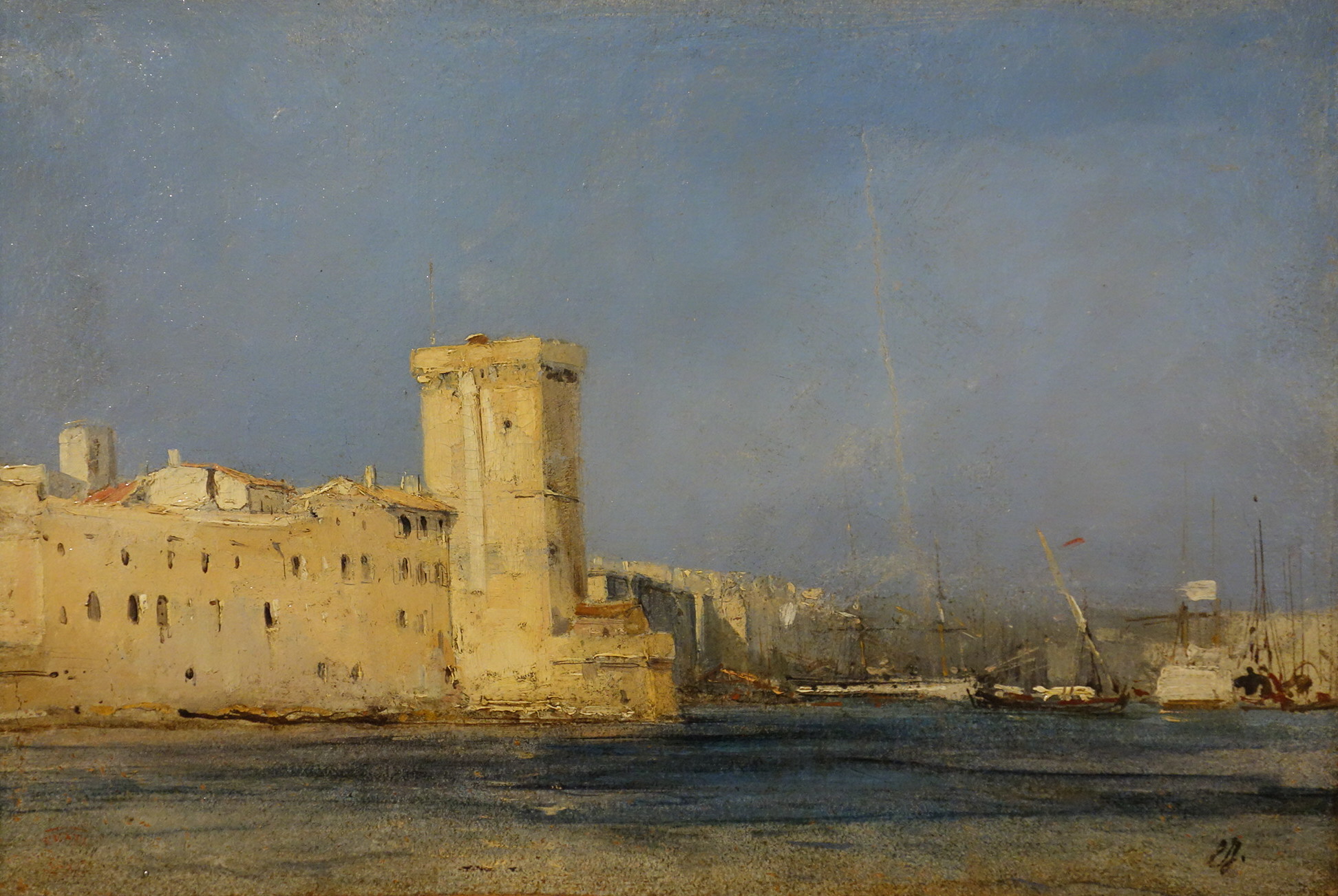 Eugène Isabey, The old Harbor of Marseille