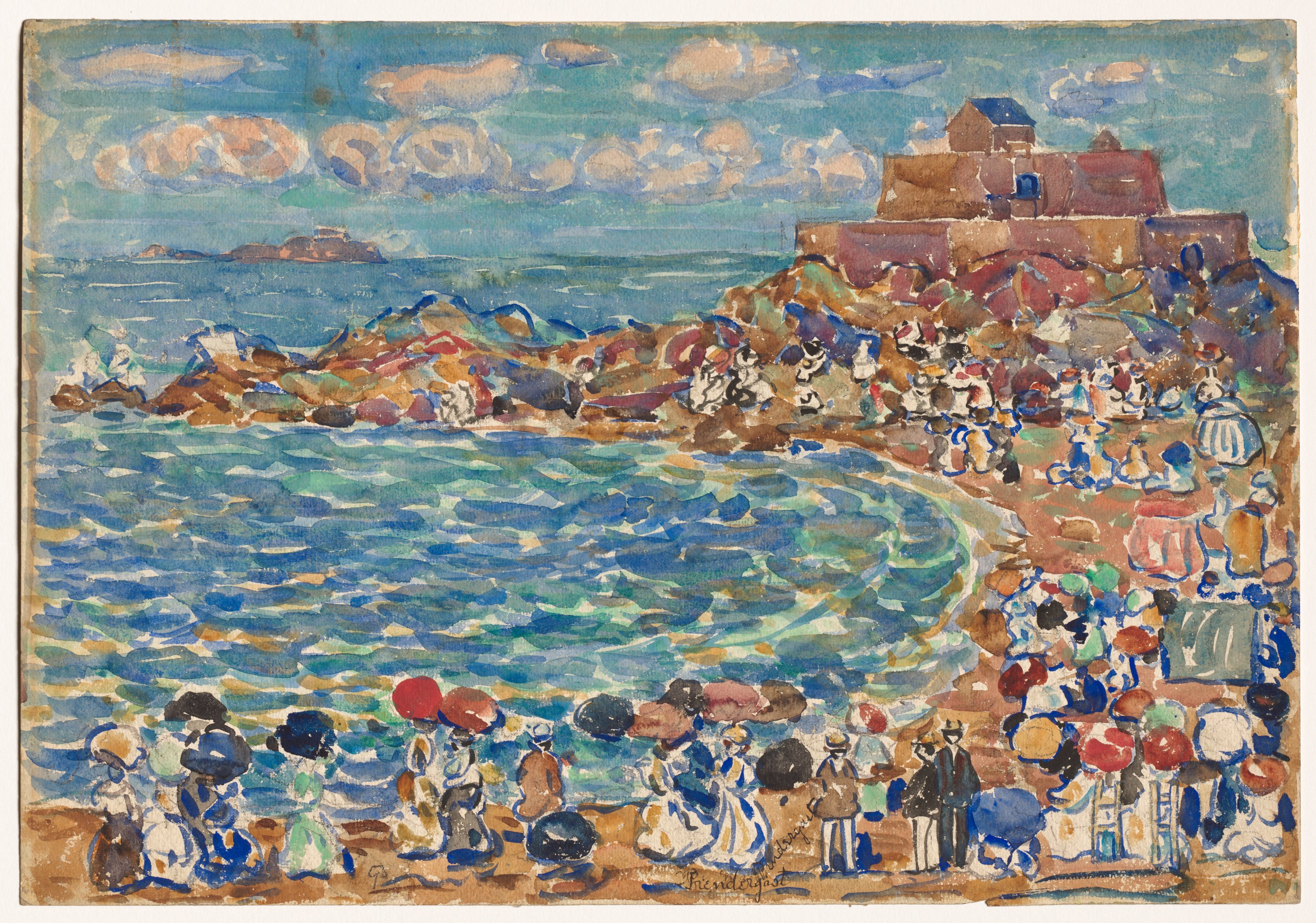 Maurice Prendergast, Beach, St. Malo