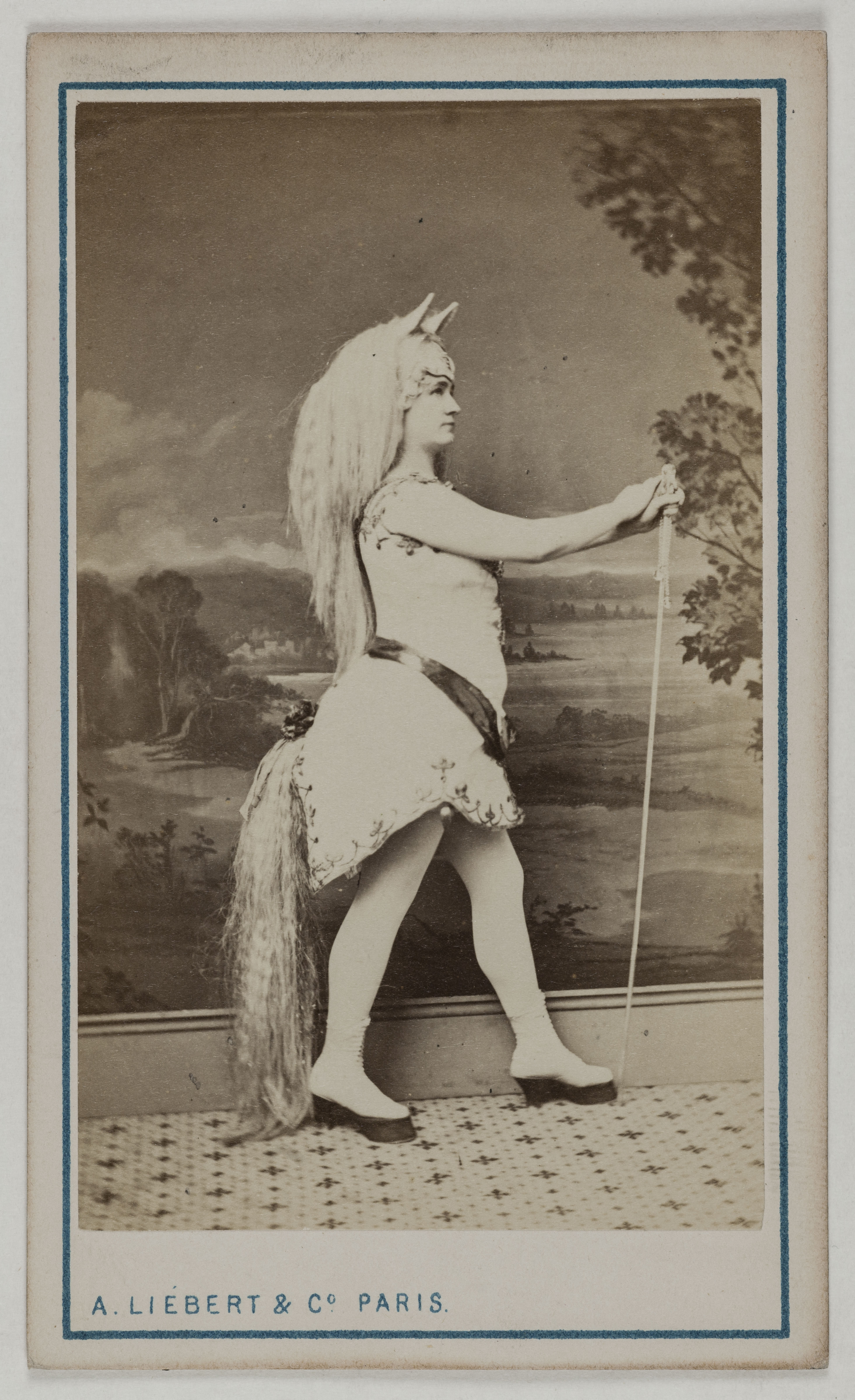 Alphonse Liébert, Portrait de Delvallée, (née Céline Chéri), (actrice)